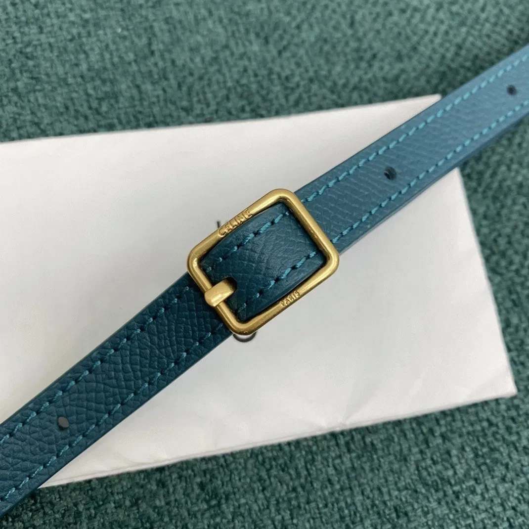 Celine Belt Nano Bag Imitation in Prussian Blue — image 11