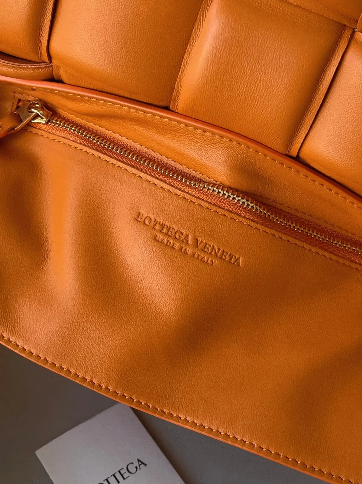 Top Quality Bottega Veneta Padded Cassette Bag In Orange — image 8