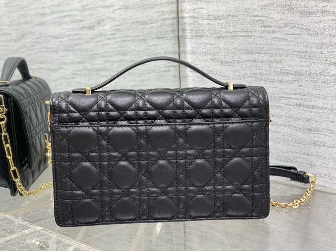 Dior Miss Dior Top Handle Bag in Black Cannage Lambskin — image 6