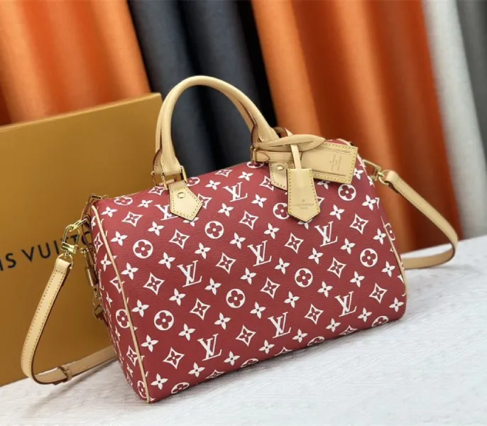 Louis Vuitton Speedy P9 Bandouliere 30 Bag In Red — image 2