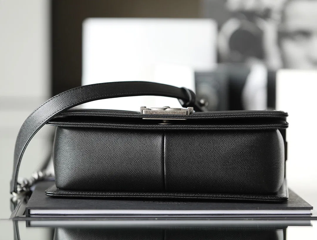 Chanel Boy Sliver Hardware Caviar Cow Leather — image 6