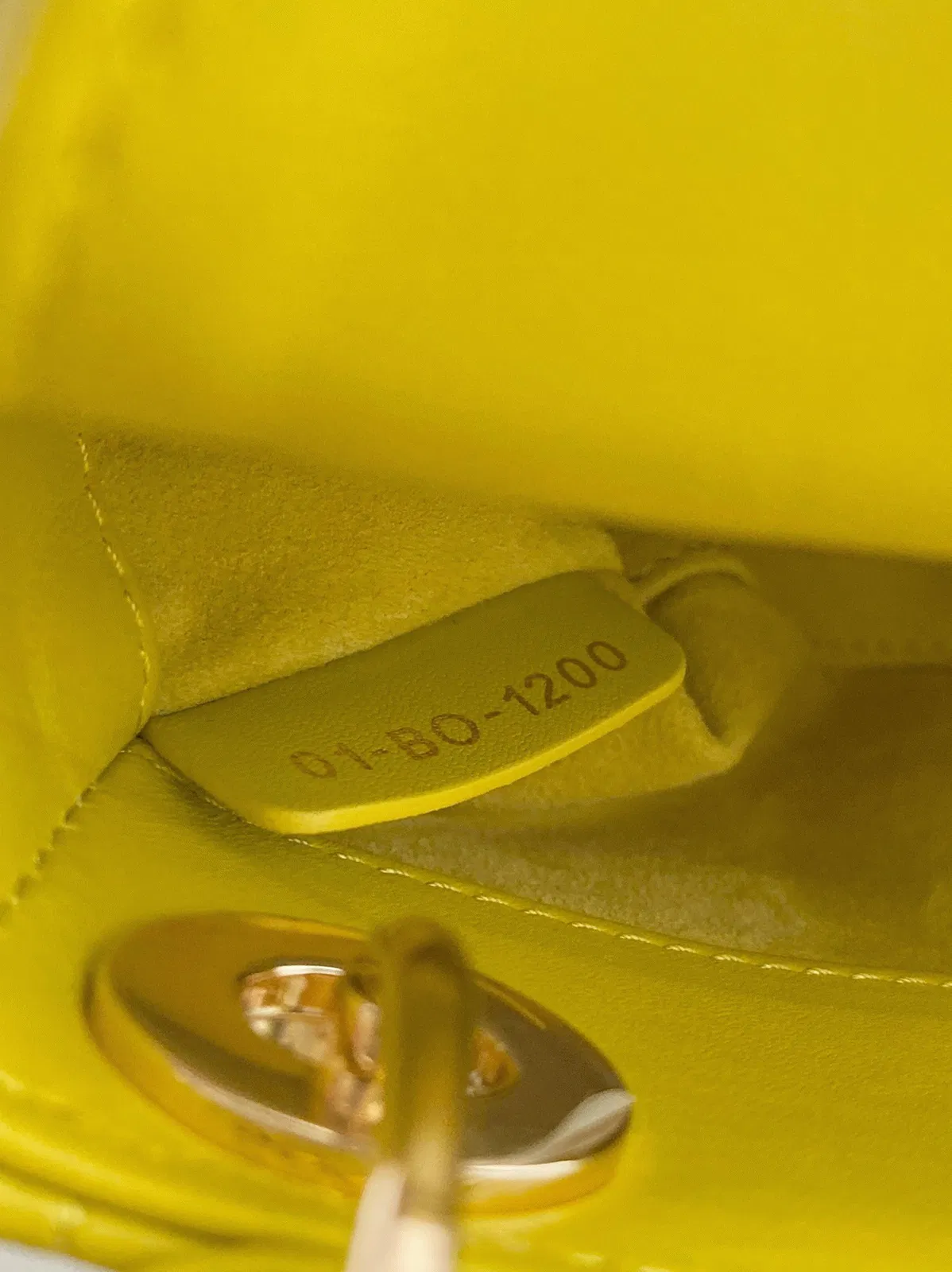 Dior Lady Dior Micro Bag in Yellow Cannage Lambskin — image 5