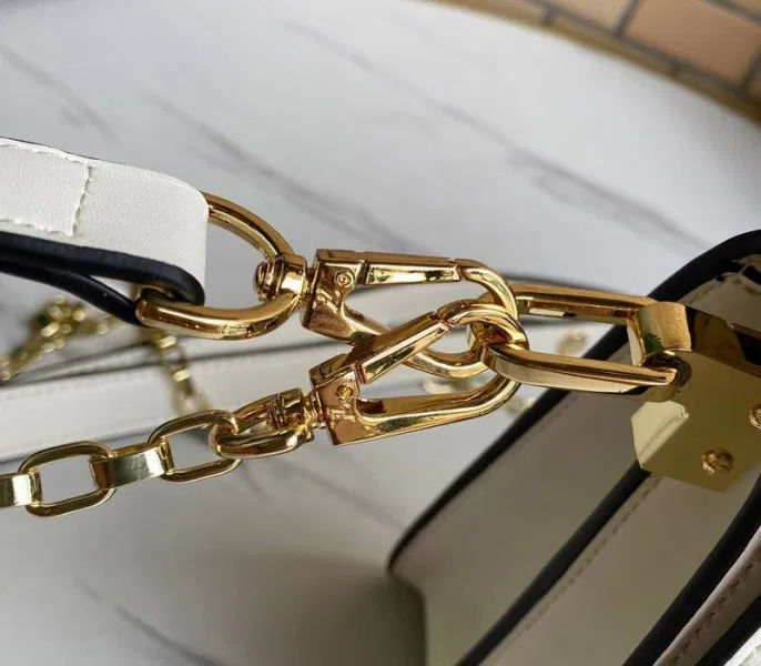 Louis Vuitton Dauphine Lugano MM Off Bag In Off-White — image 9