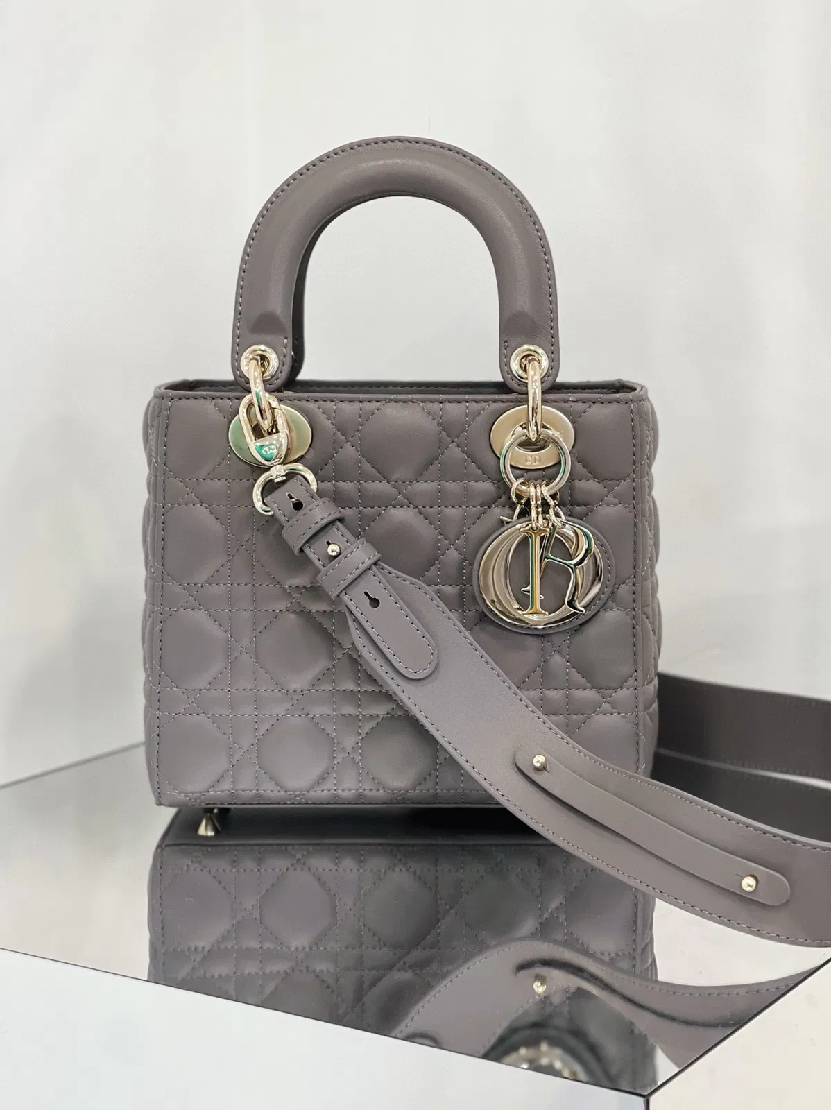 Dior Small Lady Dior My ABCDior Bag in Steel Grey — image 10