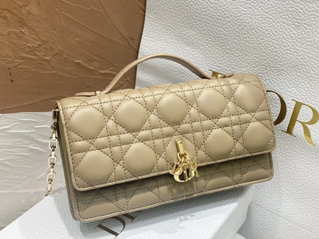 Dior Miss Dior Mini Bag in Beige Cannage Lambskin — image 7