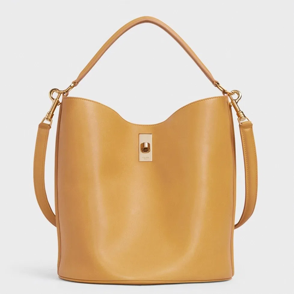 Top Quality Knockoff Celine Bucket 16 Bag In Yellow Soft Bare Calfskin