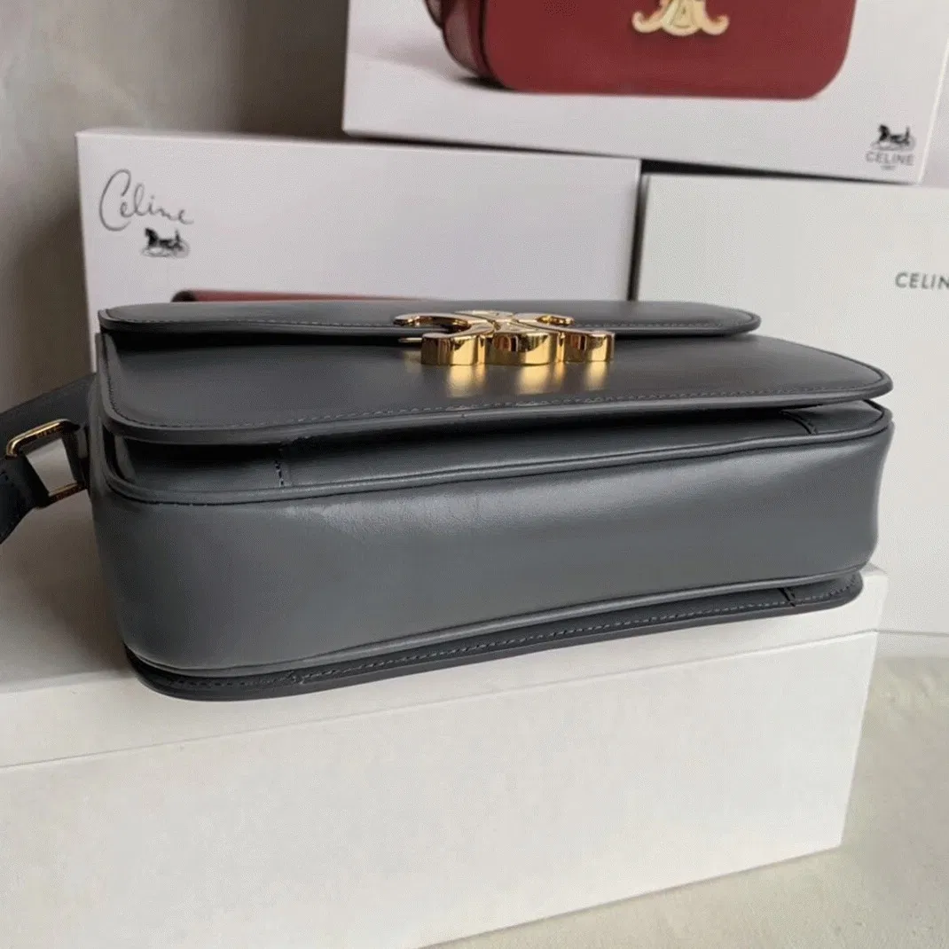 Top Quality Knockoff Celine Triomphe Medium Bag In Grey — image 6