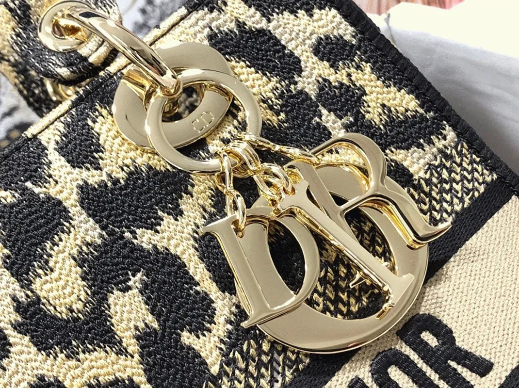 Dior Lady D-Lite Medium Bag in Beige Multicolor Mizza Embroidery — image 4