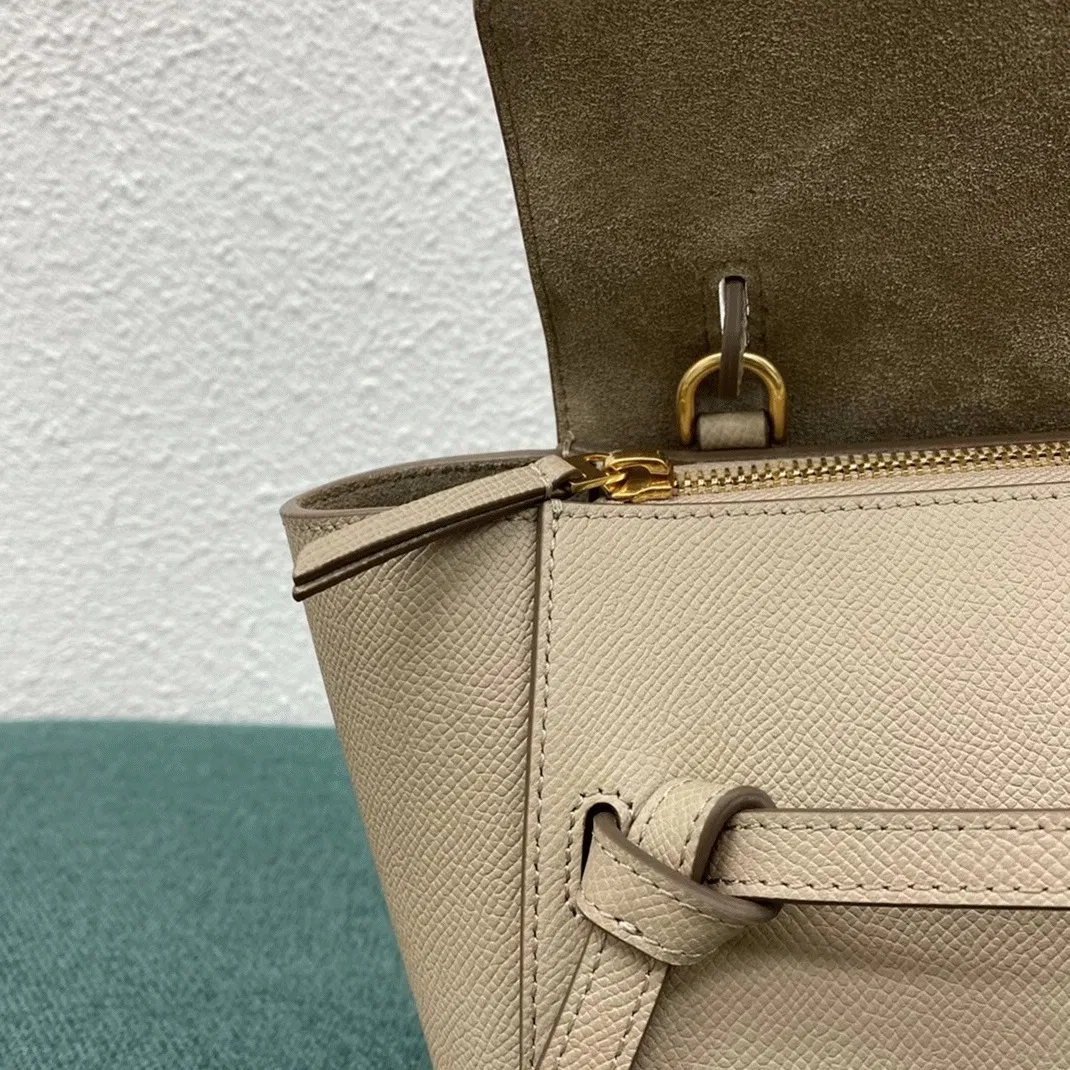 Celine Belt Nano Bag Knockoff in Light Beige — image 4