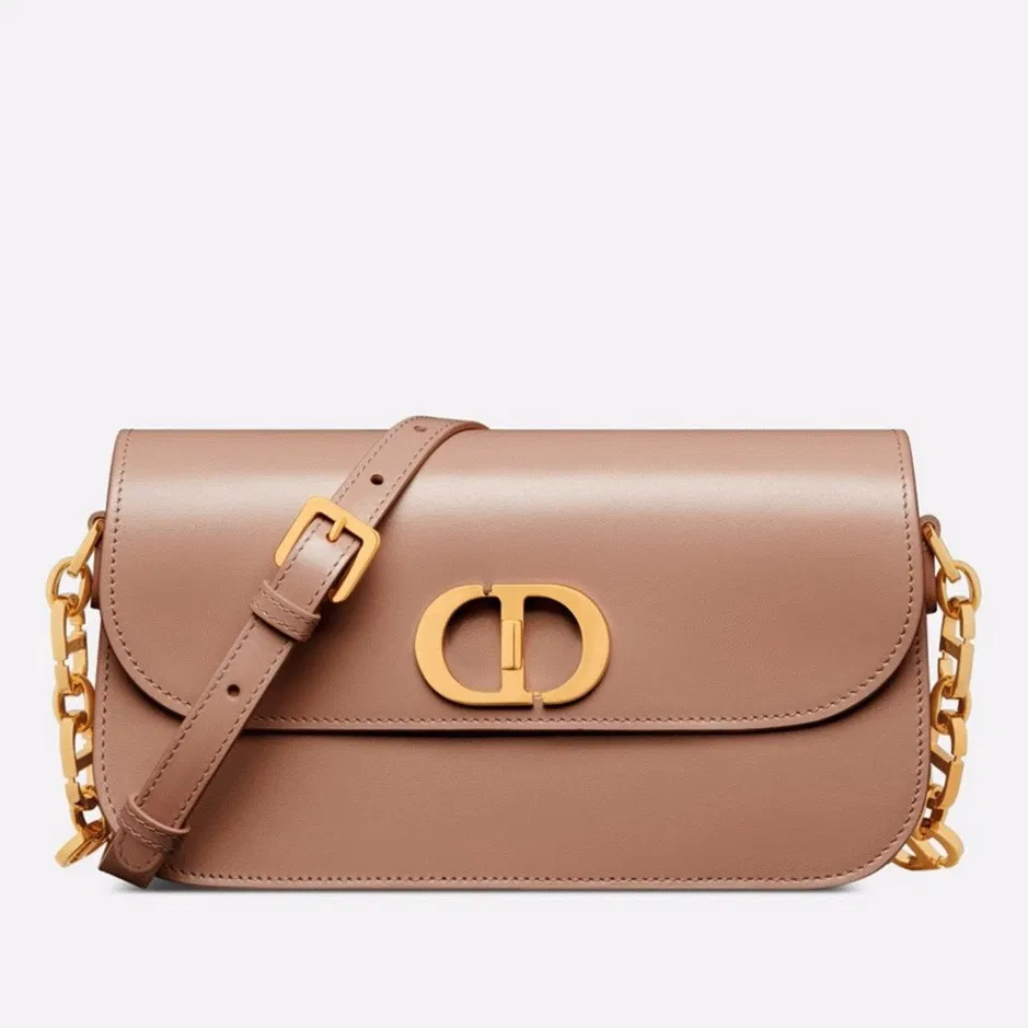 Dior 30 Montaigne Avenue Bag in Heritage Pink Box Calfskin
