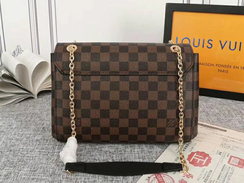 Louis Vuitton Damier Ebene Canvas Vavin PM Bag In Cream — image 4