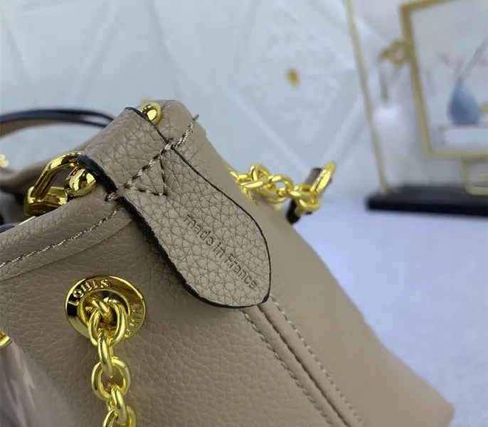 Louis Vuitton Bicolor Monogram Empreinte Bundle Bag In Tourterelle Gray and Cream — image 7