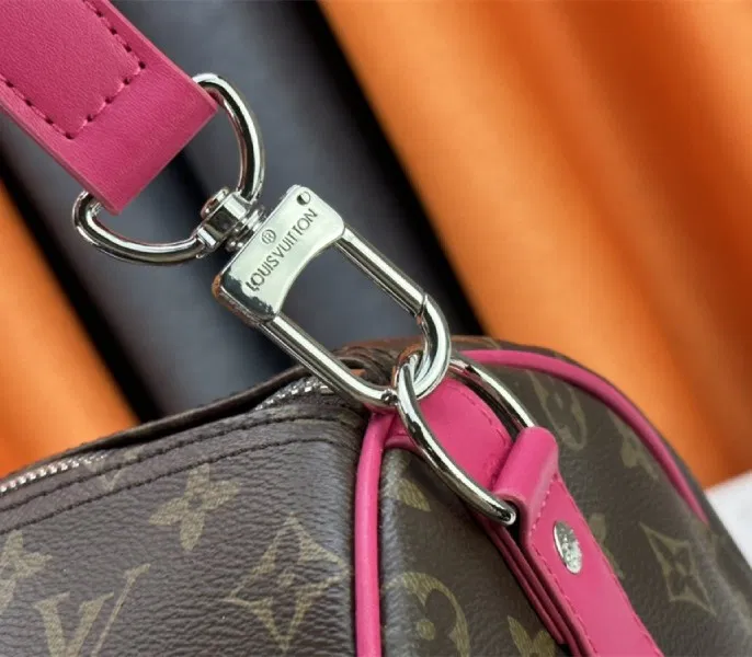 Louis Vuitton Monogram Macassar Canvas Keepall Bandouliere 50 In Pondichery Pink — image 8