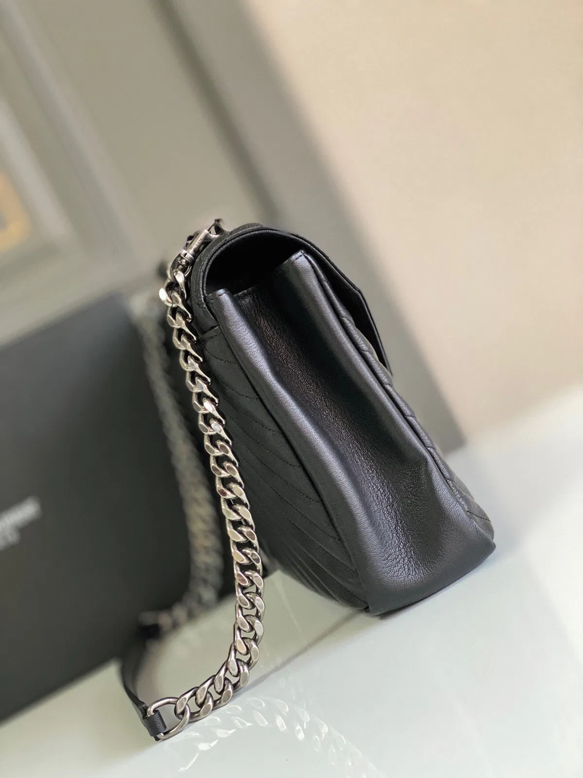 Saint Laurent College Large Chain Bag Noir — image 7