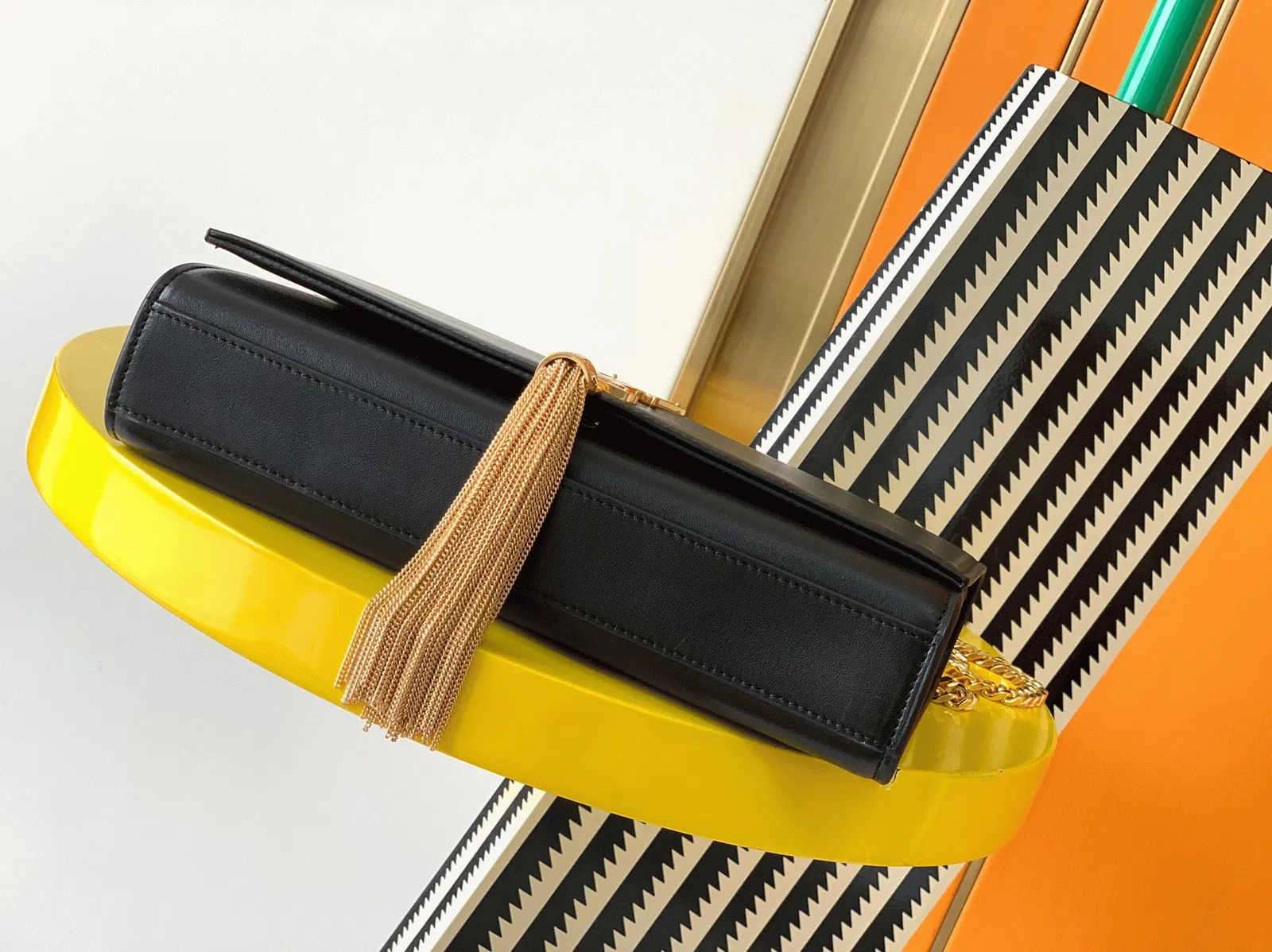 Saint Laurent Kate Medium Tassel Bag Black Smooth Leather — image 8