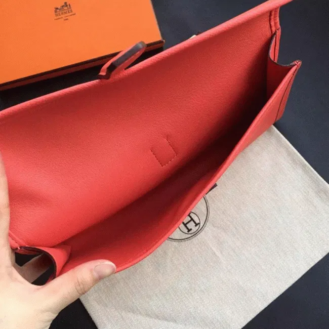 Flamingo luxury Hermes Jige Elan clutch bag — image 2