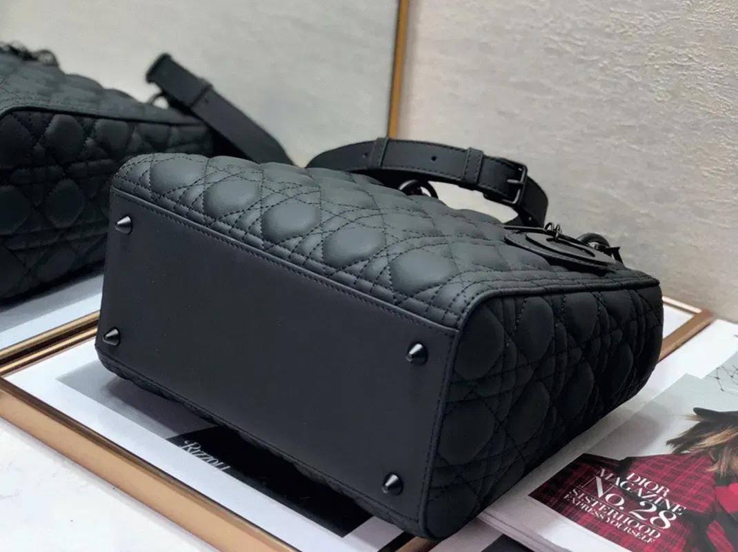 Dior Lady Dior Medium Bag in Black — image 10