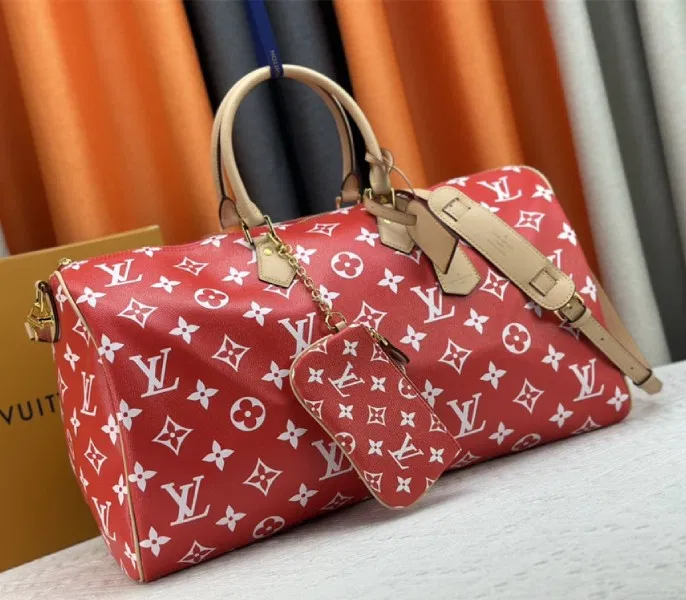Louis Vuitton Speedy P9 Bandouliere 50 Bag In Red — image 2