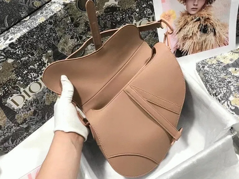 Dior Saddle Bag in Blush Ultramatte Calfskin — image 3