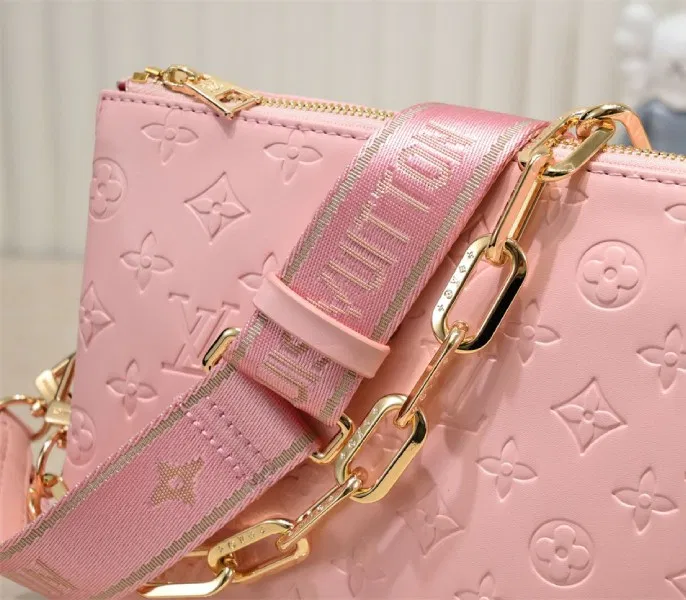 Louis Vuitton Coussin PM Bag In Light Pink With Jacquard Strap — image 8