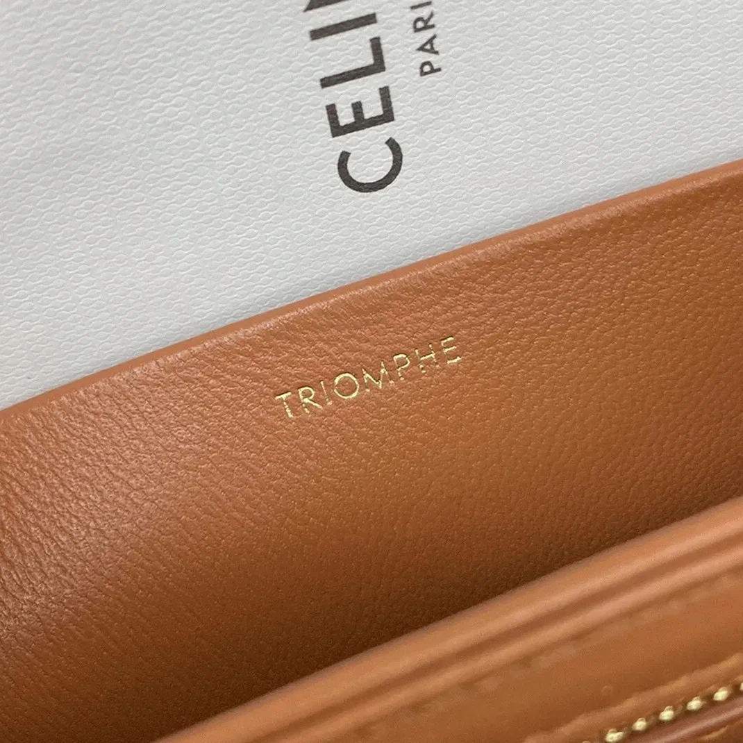 Top Quality Celine Triomphe Medium Bag In Brown — image 9