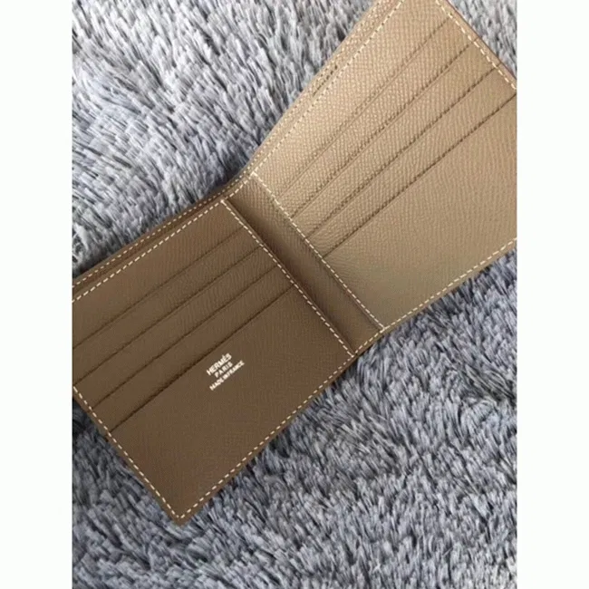 Taupe best Hermes Copernic compact wallet — image 3