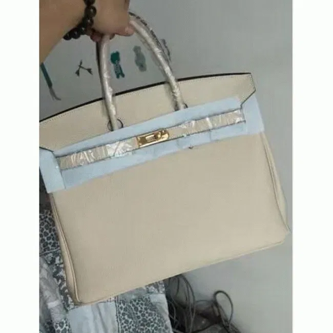Ivory Hermes Birkin 35CM Classy Handbag — image 2
