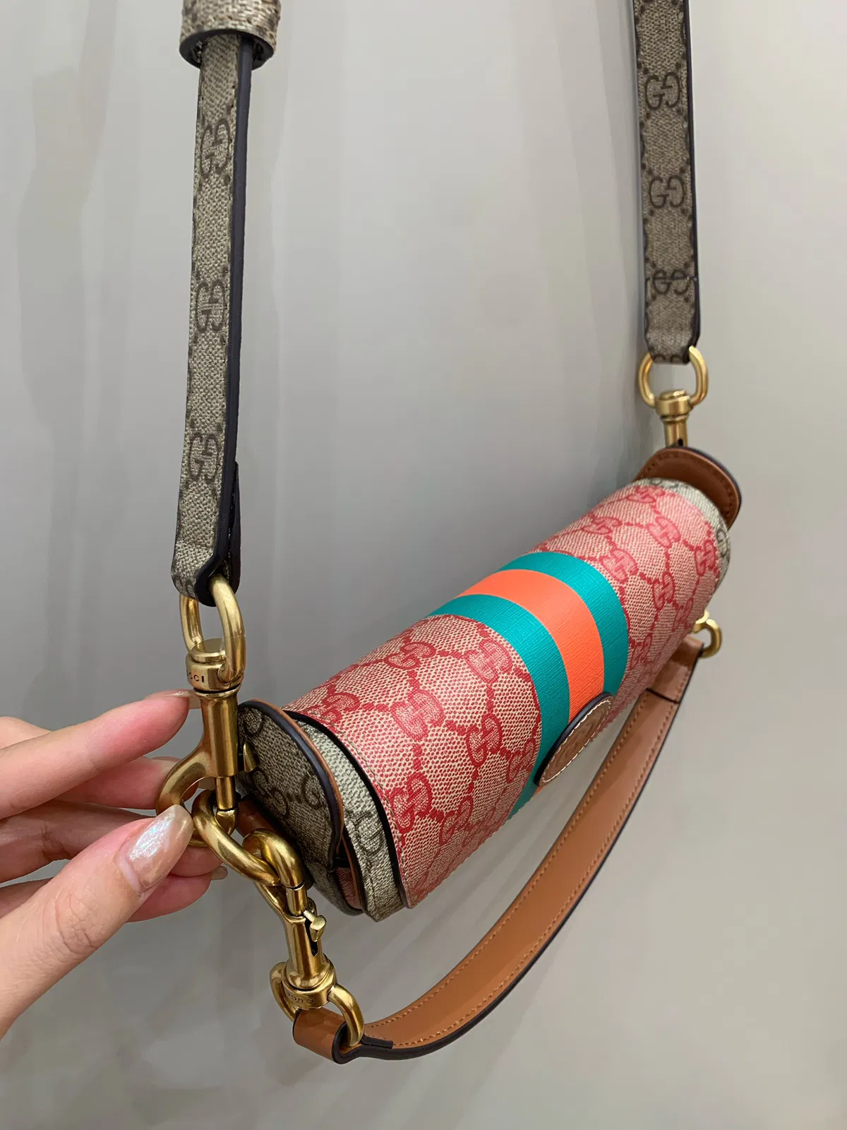 Mini Canvas GG Supreme Top-Handle Bag — image 9