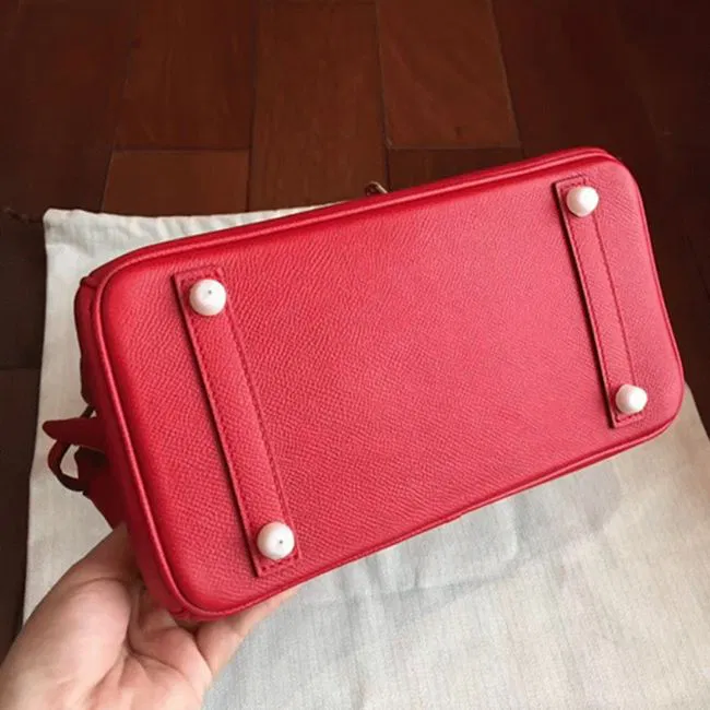 Hermes Birkin 25cm Designer-Inspired Bag in Red — image 3