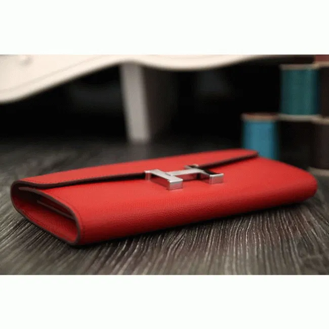 Red AAA Hermes Constance wallet — image 4