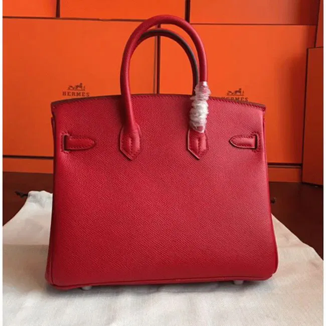 Hermes Birkin 25cm Designer-Inspired Bag in Red — image 2