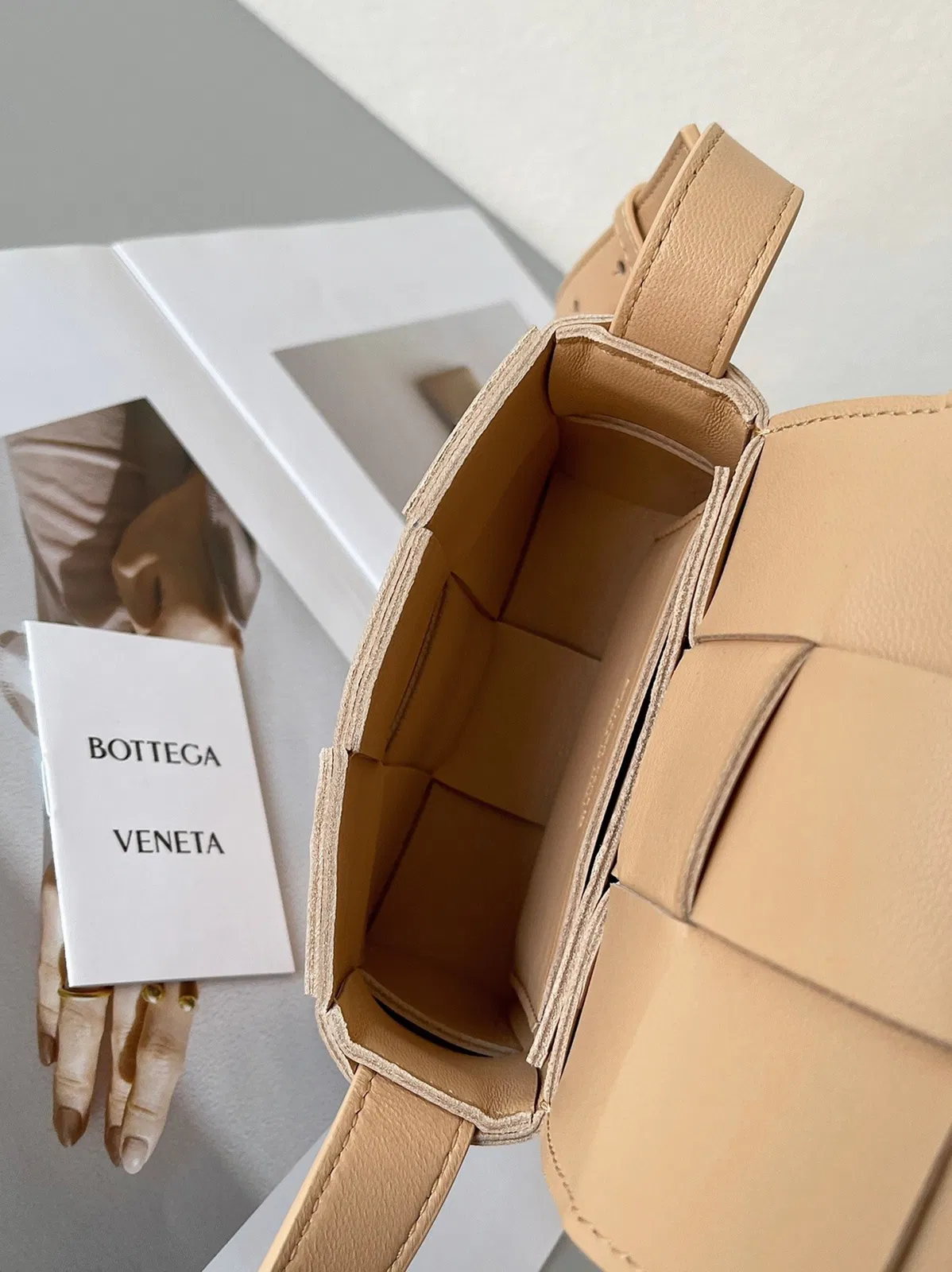 Top Quality Knockoff Bottega Veneta Candy Cassette Bag In Almond — image 7