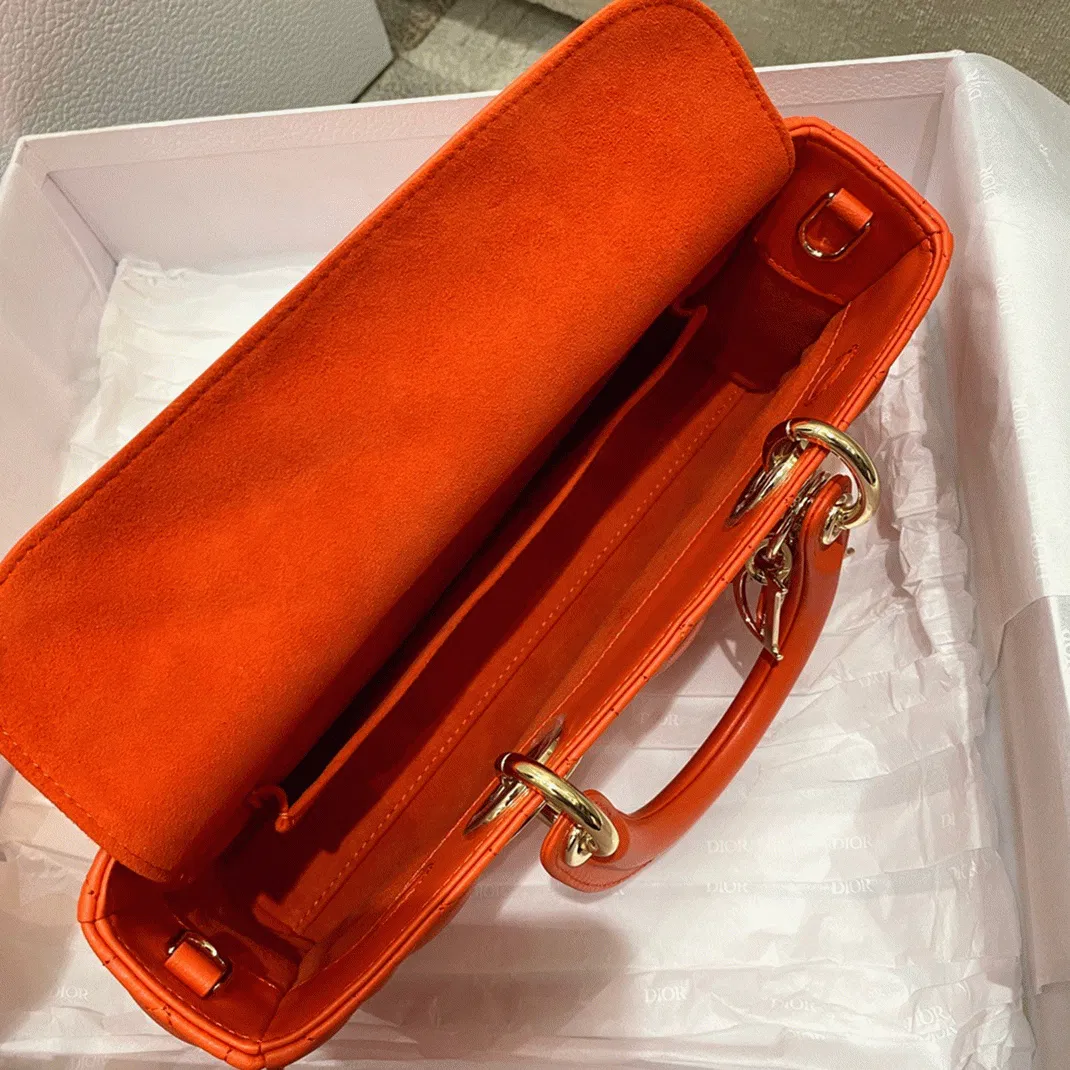 Dior Lady D-Joy Medium Bag in Orange — image 6