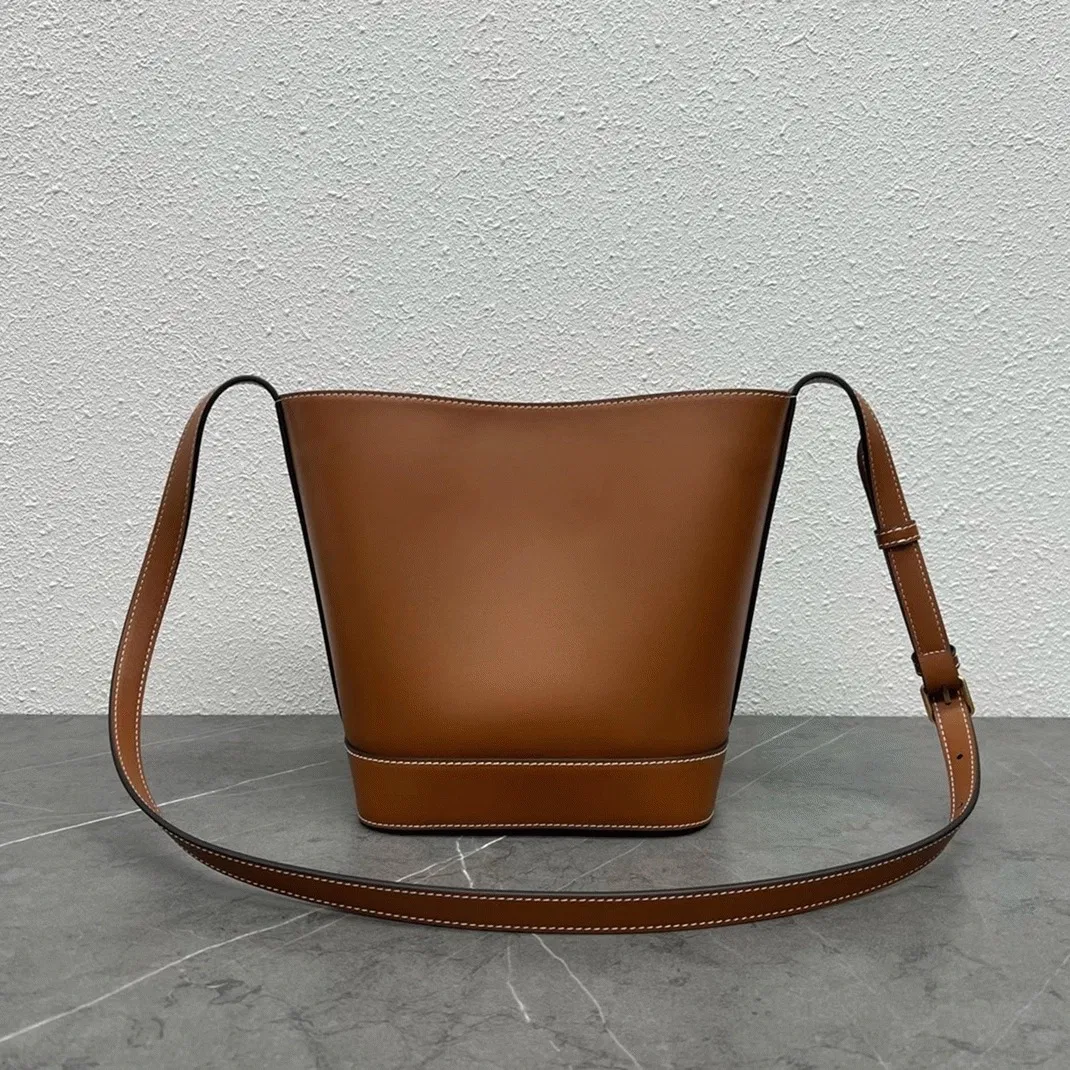 Top Quality Celine Small Bucket Cuir Triomphe In Brown Calfskin — image 3