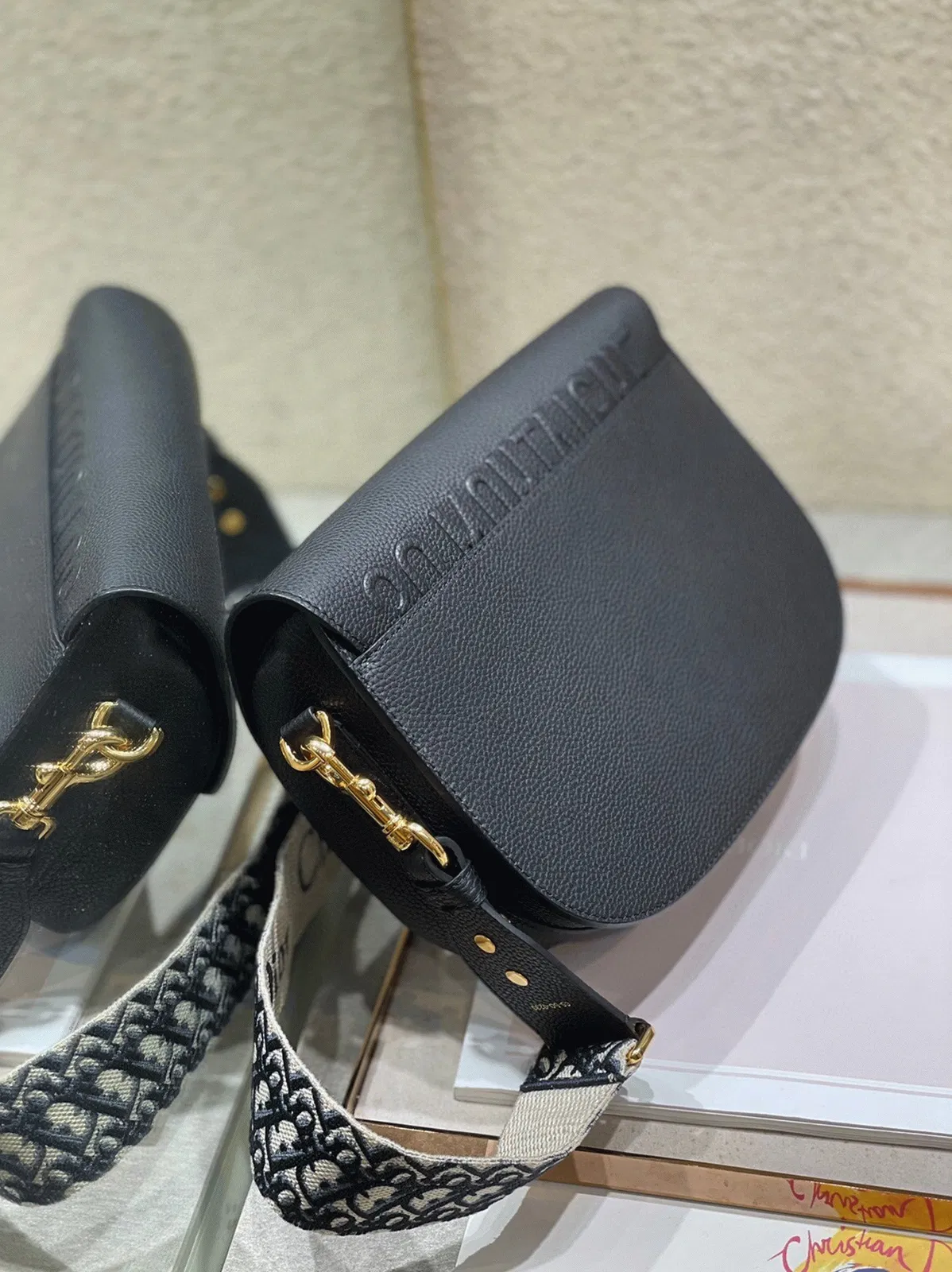 Dior Bobby Large Bag Imitation in Black — image 10