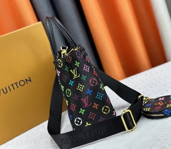 Louis Vuitton X TM Multicolored Onthego PM In Black — image 3
