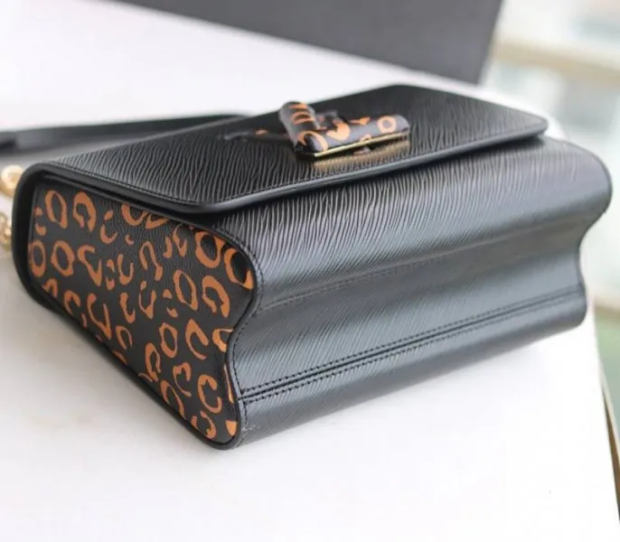 Louis Vuitton Epi Leather Jungle Edition Twist MM Bag In Black — image 5