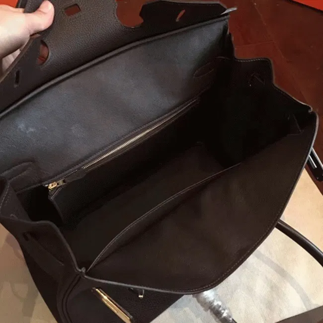 Top Quality Cafe Hermes Birkin 35cm High-End Copy — image 8