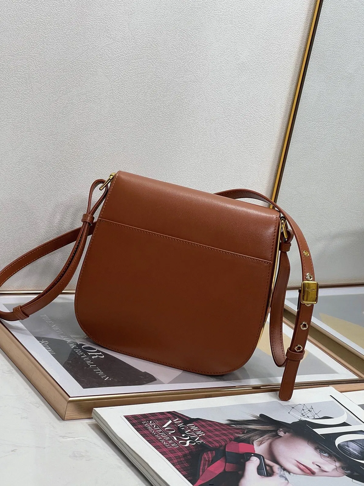 Dior Bobby Frame Bag Knockoff in Brown — image 6