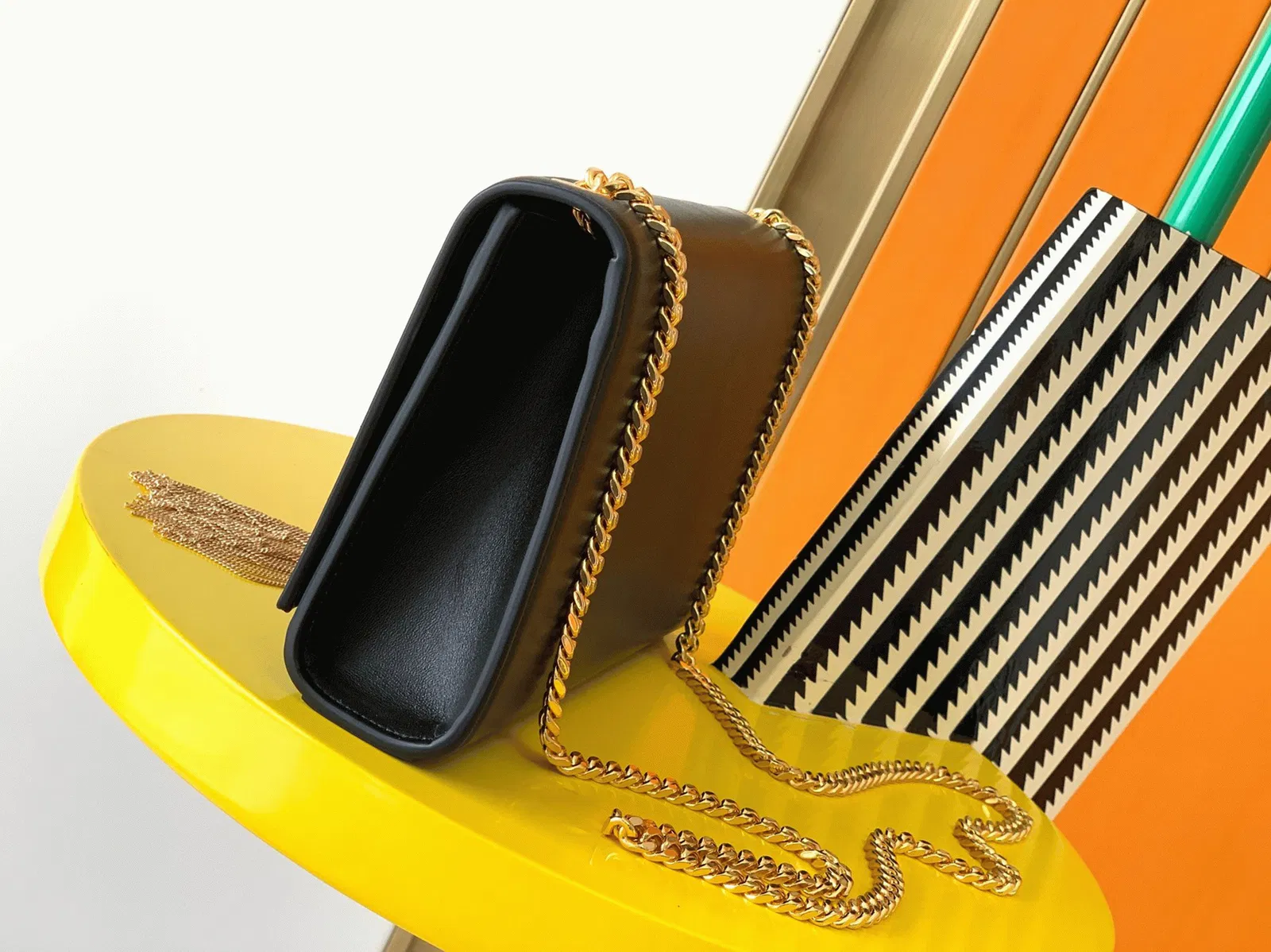Saint Laurent Kate Medium Tassel Bag Black Smooth Leather — image 10