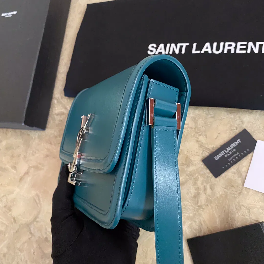 SOLFERINO SMALL SATCHEL IN LACQUERED AYERS — image 5