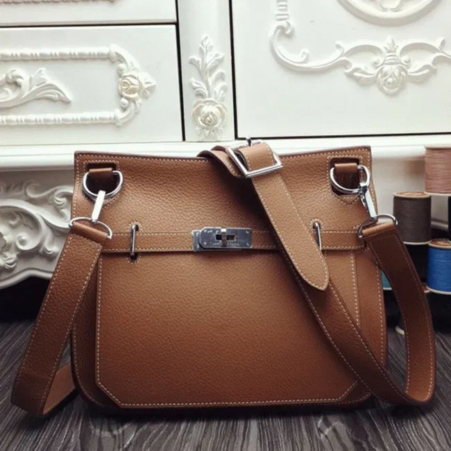 Brown Hermes Jypsiere 34cm handbag