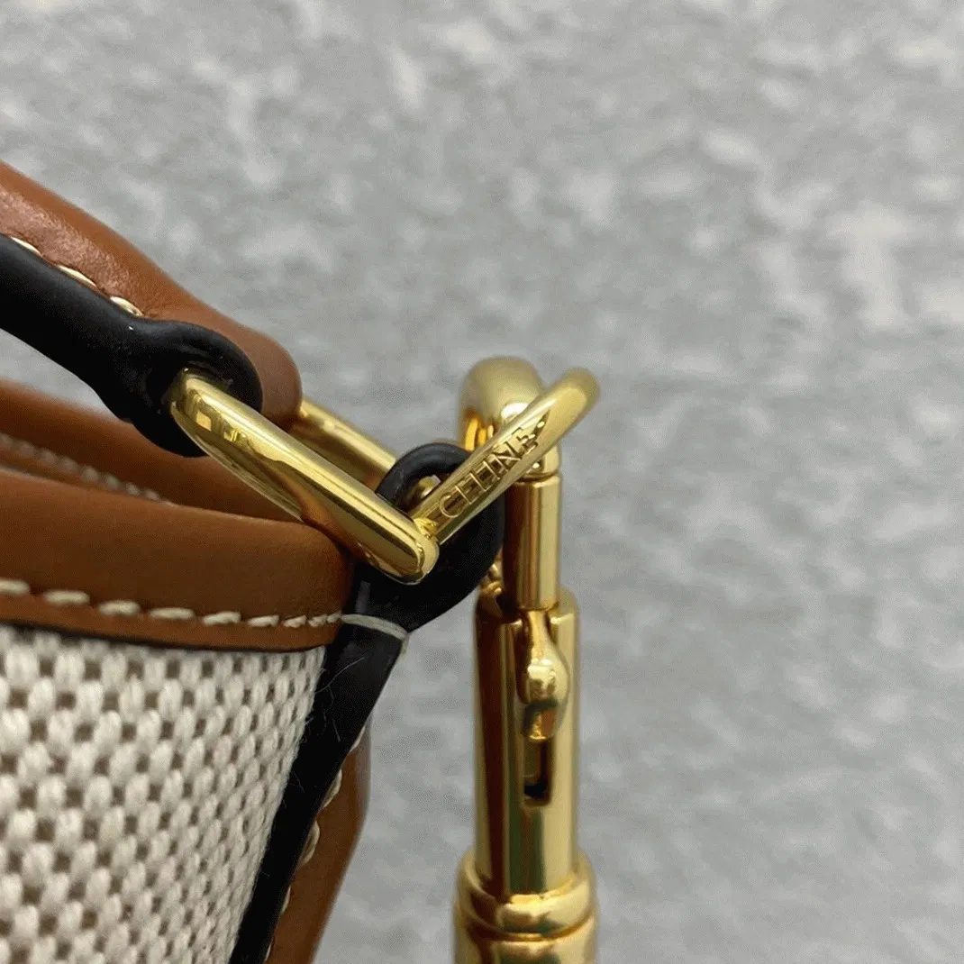 Top Quality Celine Bucket 16 Bag In Textile and Calfskin — image 9