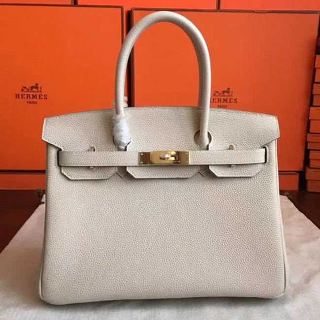 Beige Shade Hermes Birkin 30cm Knockoff Purse