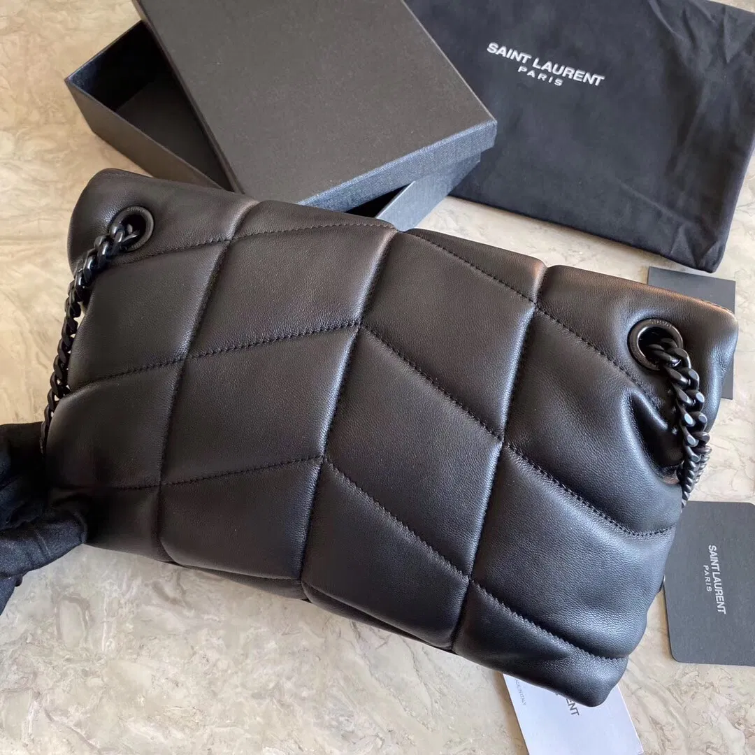 PUFFER MEDIUM BAG IN QUILTED LAMBSKIN — image 5
