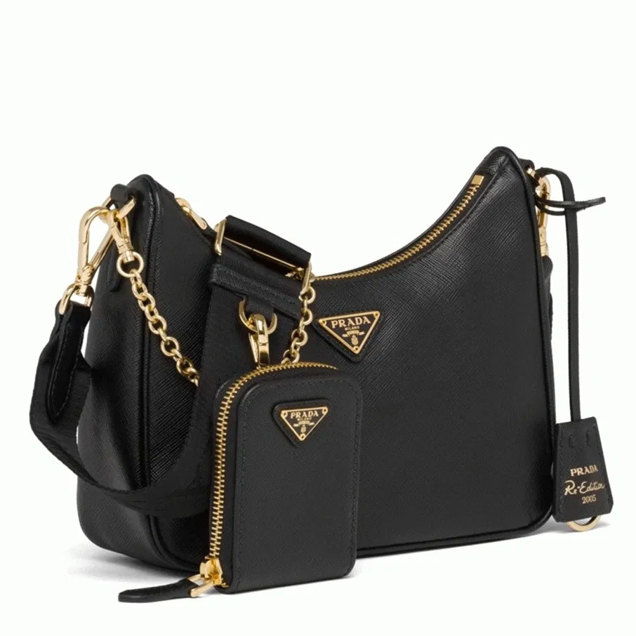 Prada Re-Edition 2005 Shoulder Bag in Black