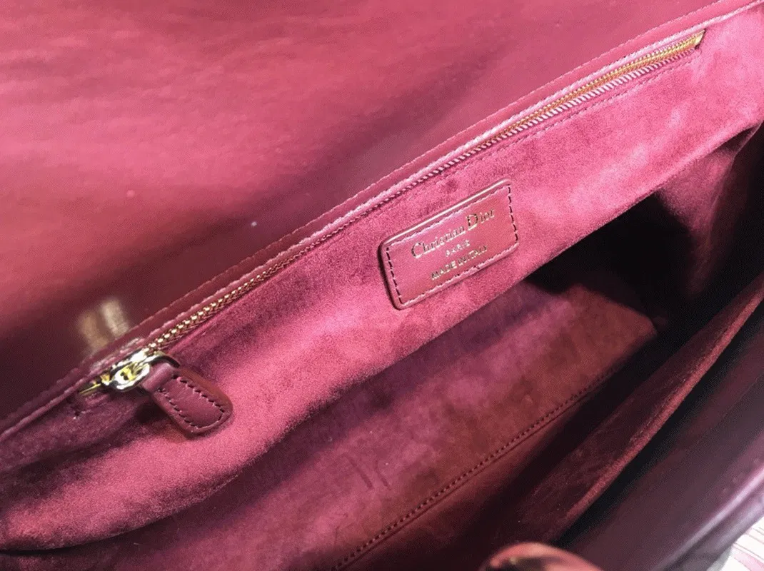 Dior Lady Dior Large Bag in Bordeaux — image 6