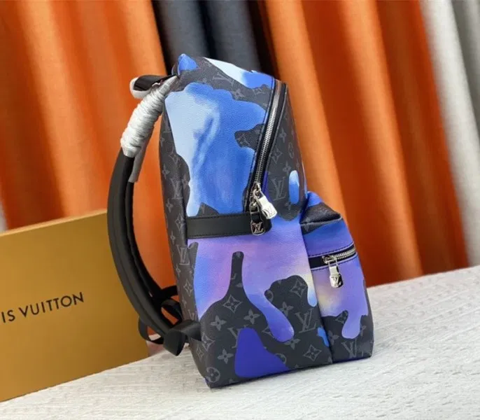 Louis Vuitton Monogram Eclipse Discovery Backpack In Blue Sunrise — image 3