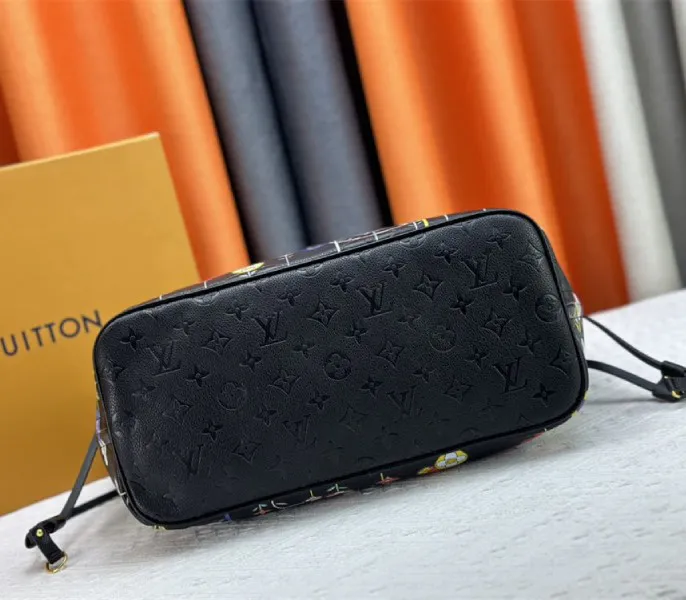 Louis Vuitton X TM Monogram Empreinte Neverfull MM In Black With Style 1 — image 6