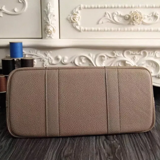 Grey Hermes Garden Party 36cm Neutral-Tone Handbag — image 7